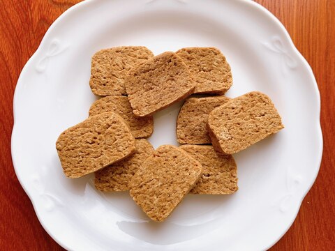 トースターで簡単♪米粉のきな粉クッキー